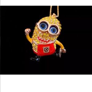 Red Happy Minion Necklace
